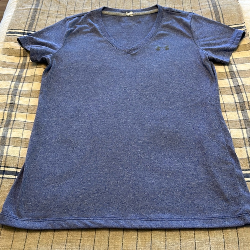 Under Armour Heathered Blue T Shirt